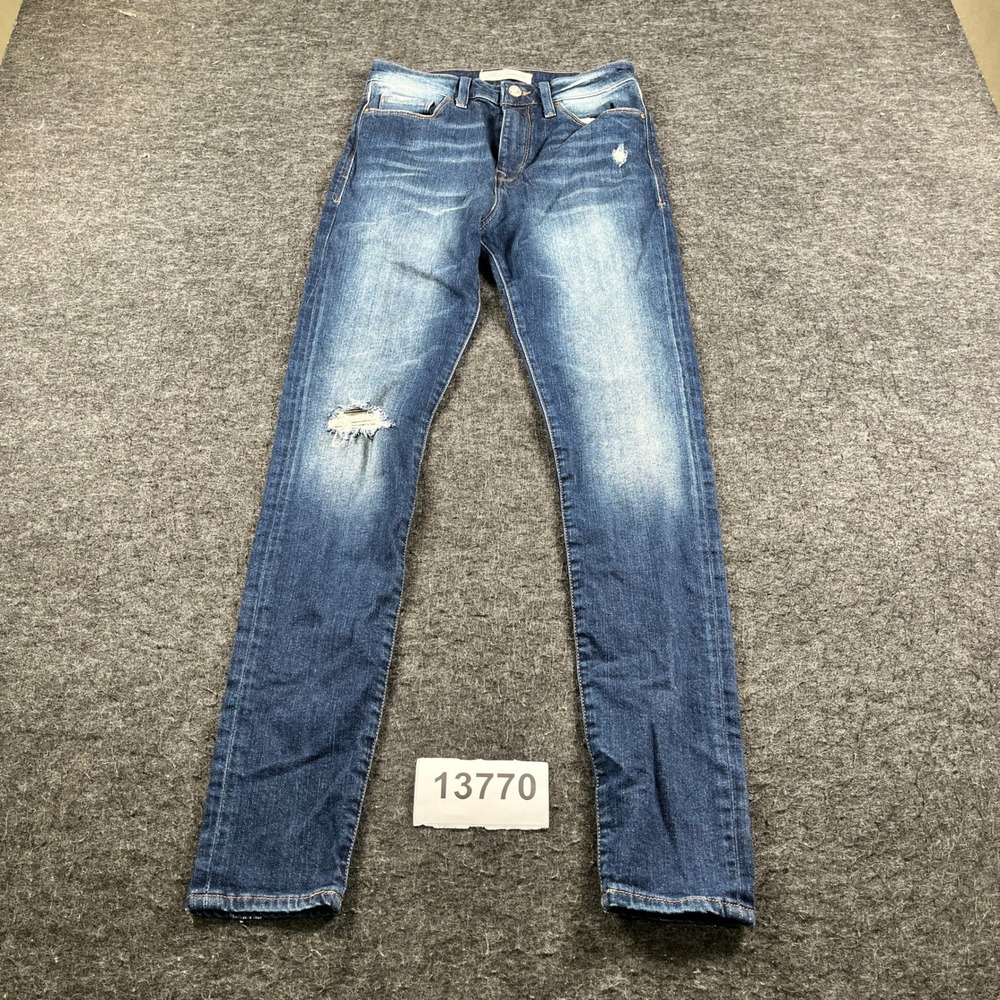 Mavi Super Skinny Jeans Womens 26 Blue Denim Cotton Stretch Lucy Super High Rise